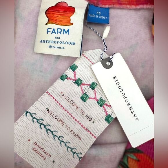 FARM RIO ANTHROPOLOGIE Pepper Fruit Snack Hipster Banana Art Polka Mini Skirt XS - Picture 10 of 15